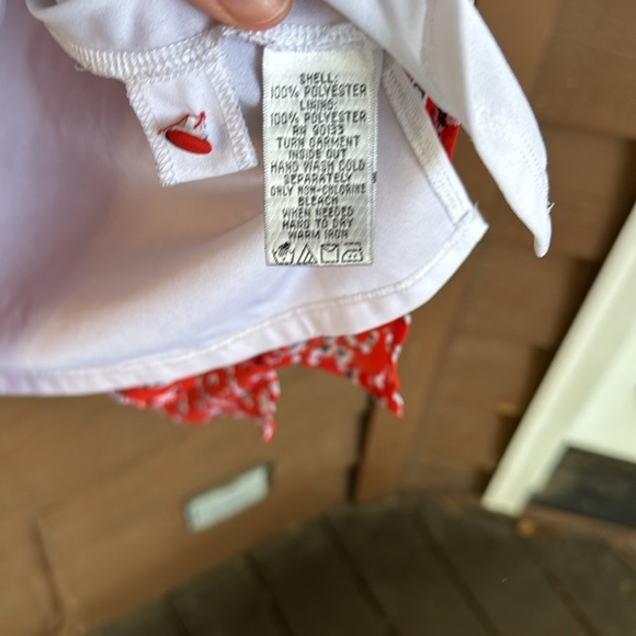 Bob Mackie flowy abstract black and red shirt size 2X - Picture 3 of 5